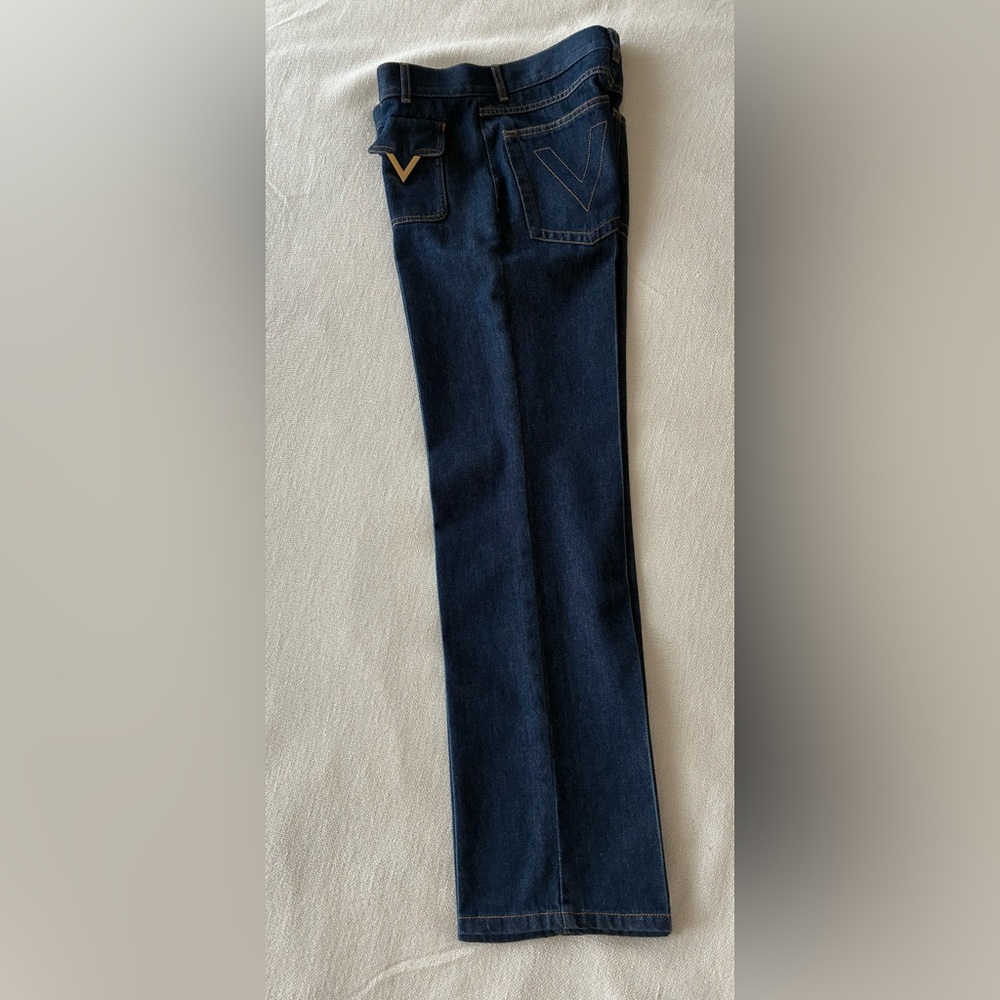 Valentino Dark Blue Straight Leg Jeans